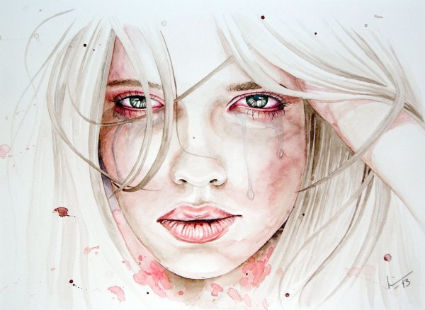 Плачущий человек для срисовки