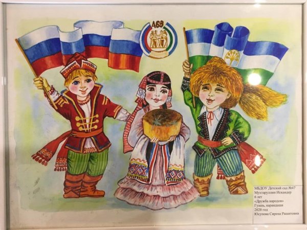 Рисунок на тему Дружба народов