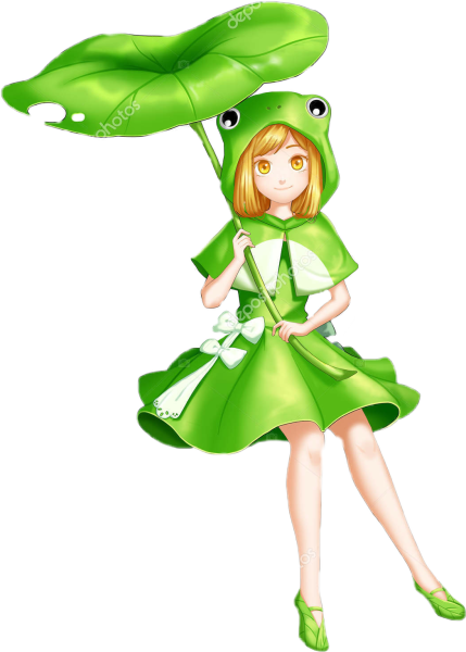 Девушка лягушка арт