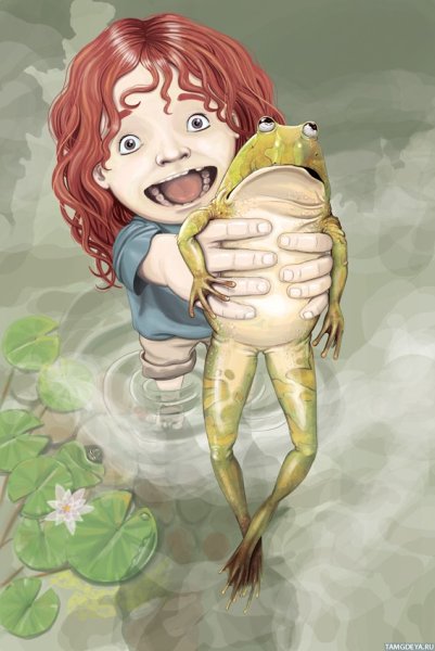 Девочка лягушка арт