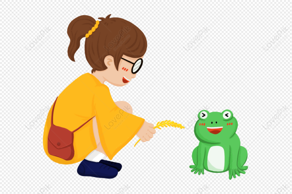 Лягушонок девочка рисунок