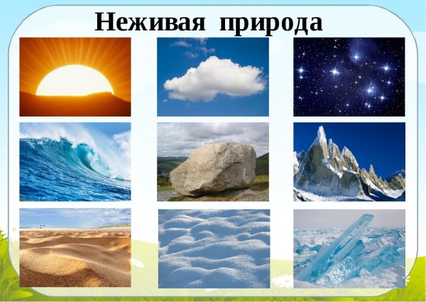 Неживая природа для дошкольников