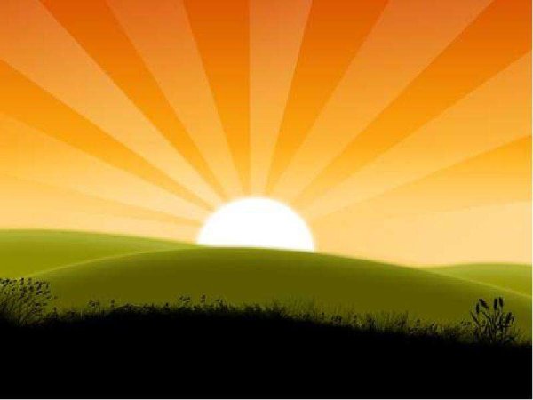 Солнце мультяшное рассвет