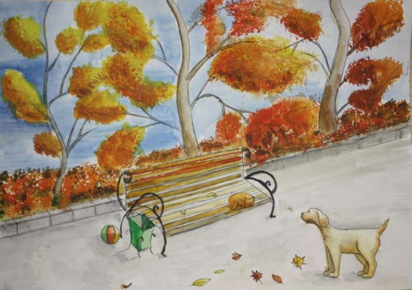 Фея осени рисунок