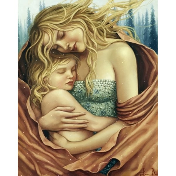 Картина по номерам мать и дитя