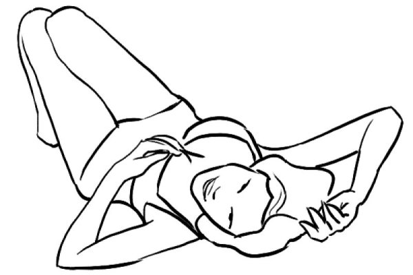 Позы для рисования лежа