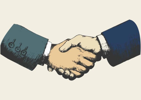 Рукопожатие арт
