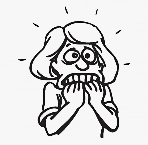 Испуганное лицо вектор