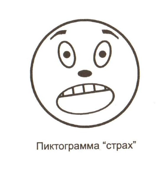 Эмоция страх пиктограмма