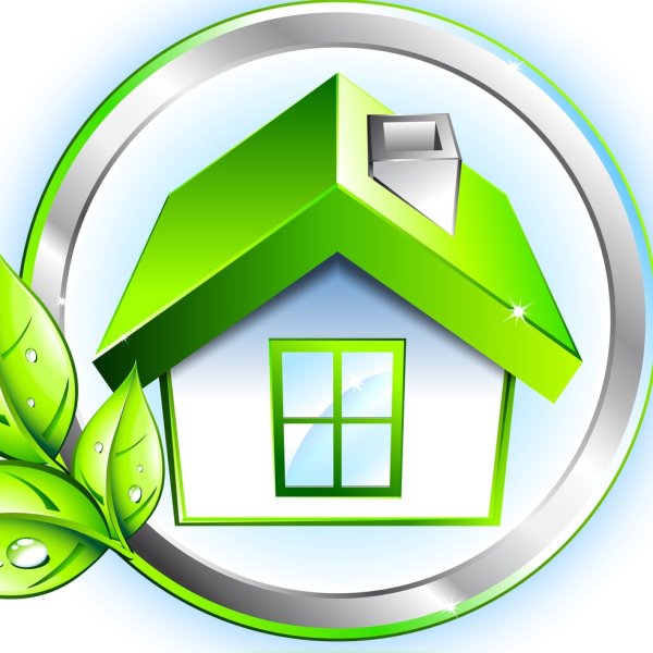 Зеленый домик логотип