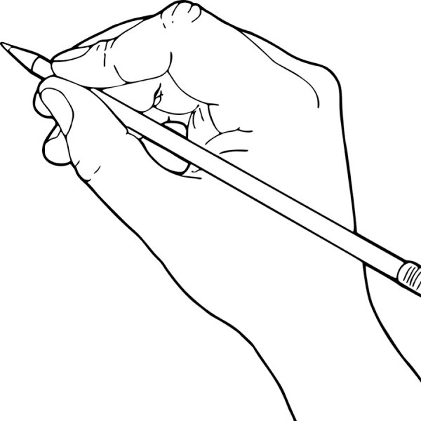 Кисть карандашом