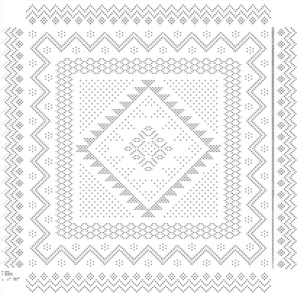 Оренбургский пуховый платок вектор