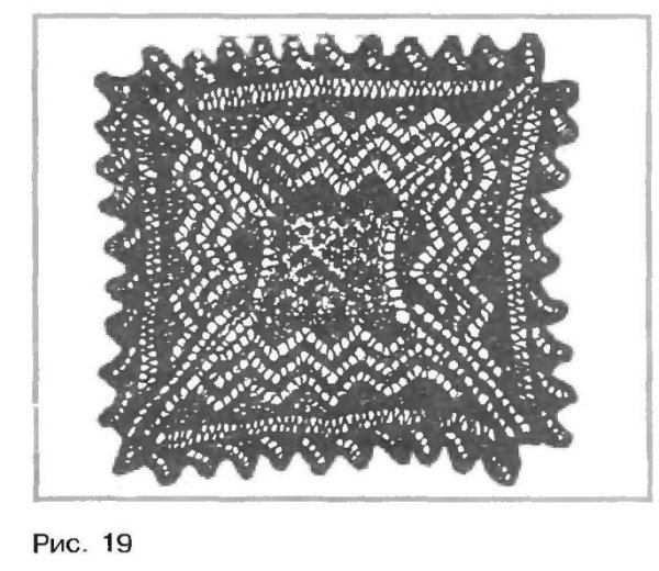 Рисунок Оренбургского пухового платка