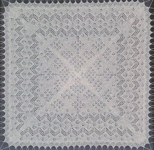 Пуховый платок узор