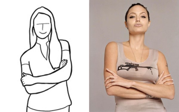 Позирование скрестив руки