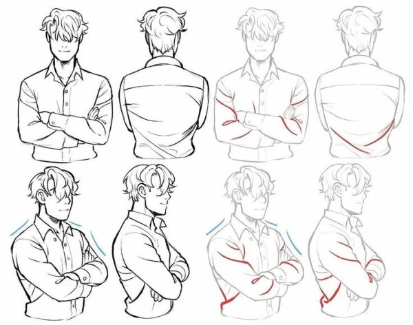 Мужские позы для рисования