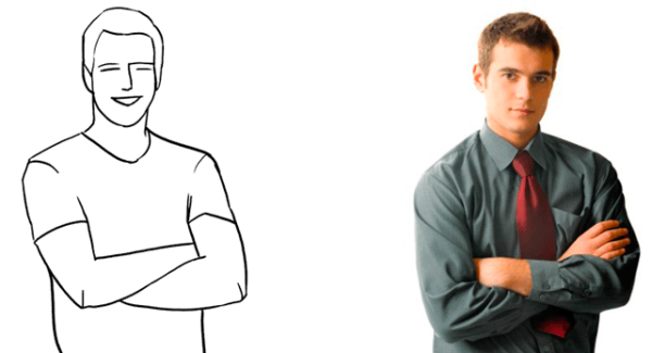 Скрещенные руки на груди