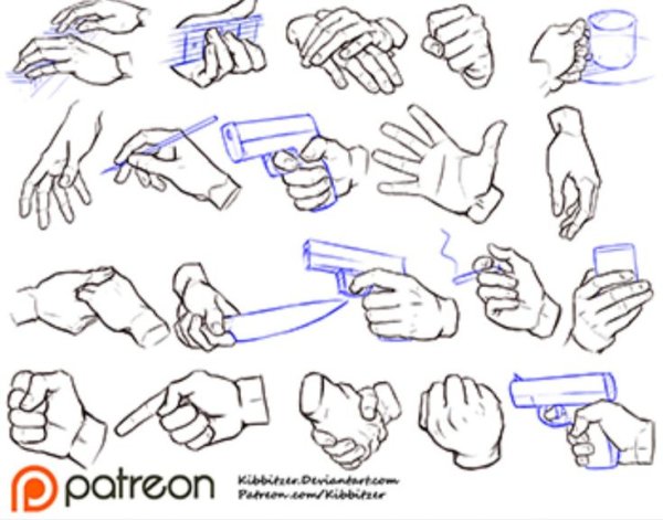 Руки референс v