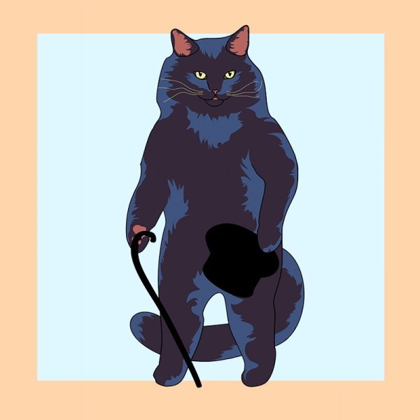 Кот Бегемот рисунок