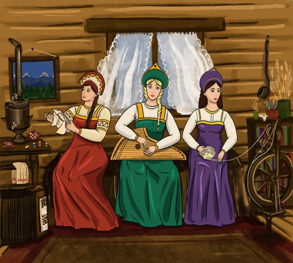 Сказка о царе Салтане три девицы под окном