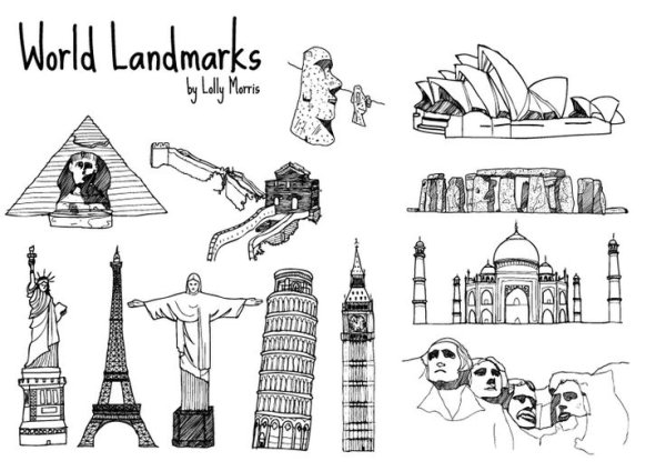 Зарисовка достопримечательностей