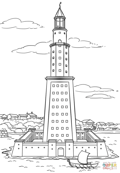 Александрийский Маяк чудо света