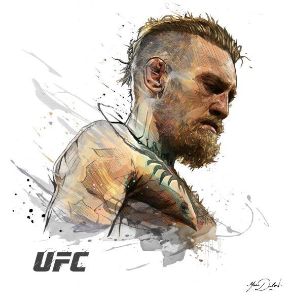 Конор МАКГРЕГОР рисунок