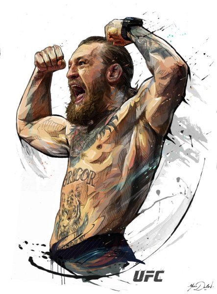 Конор МАКГРЕГОР рисунок