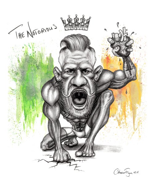 Конор МАКГРЕГОР рисунок