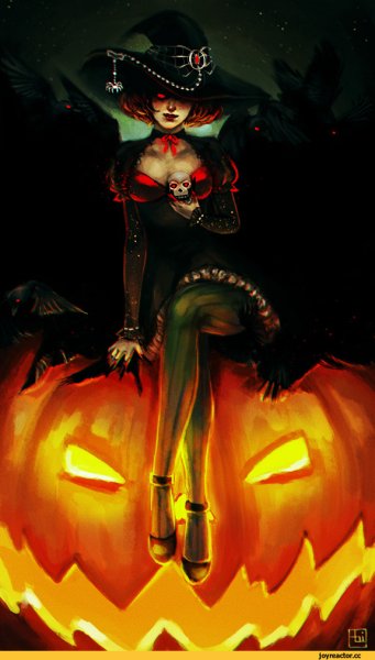 Красивые арты на Хэллоуин