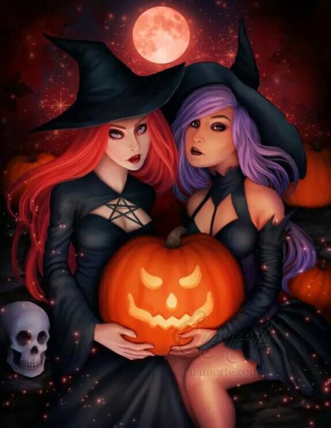 Ведьма на Хэллоуин