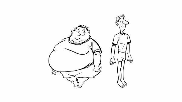 Толстый и худой человек