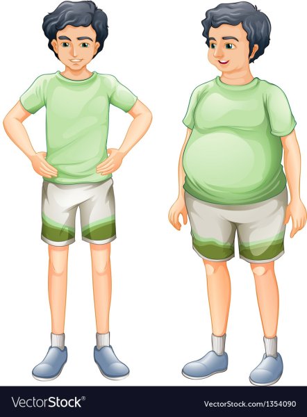 Толстый и худой мальчик