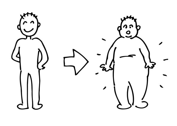 Толстый и худой раскраска для детей