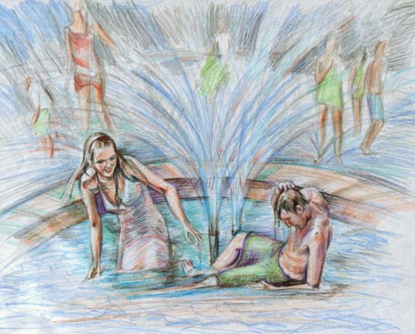 Рисунок на тему летние впечатления