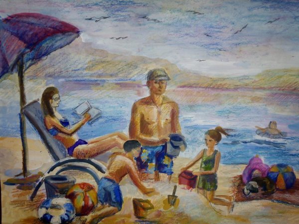 Летние впечатления рисунки