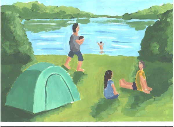 Рисование для детей пляж