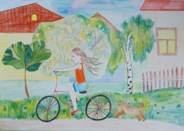 Рисунок на тему детство