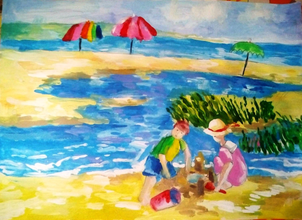 Рисунки на лето легкие