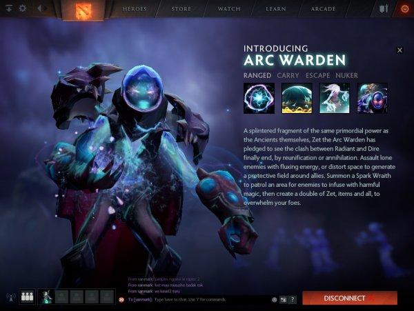 АРК Варден дота 2 модель