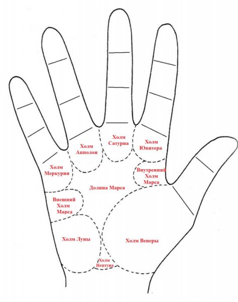 Хиромантия бугор Сатурна