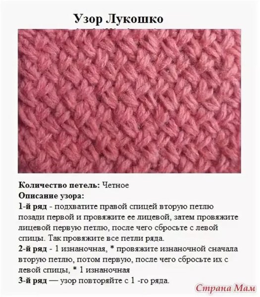 Узоры спицами