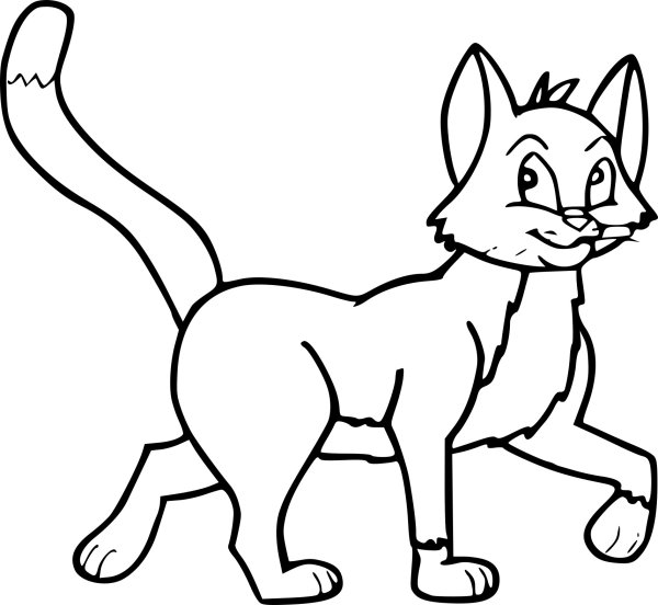 Кот ученый раскраска для детей