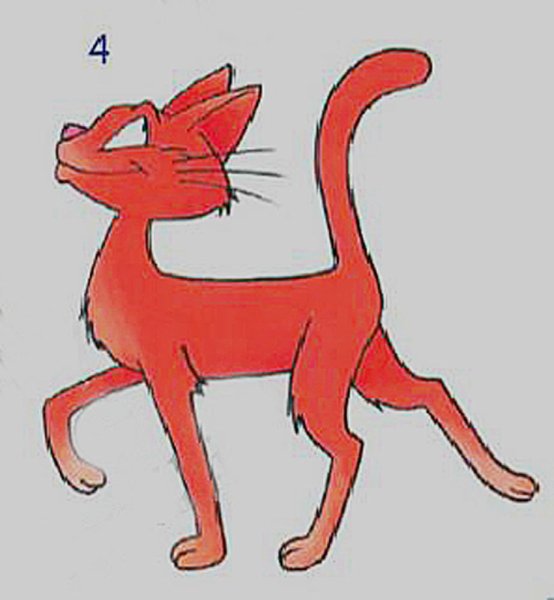 Хитрый кот рисунок