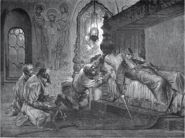 Новоскольцев опричники в доме опального боярина