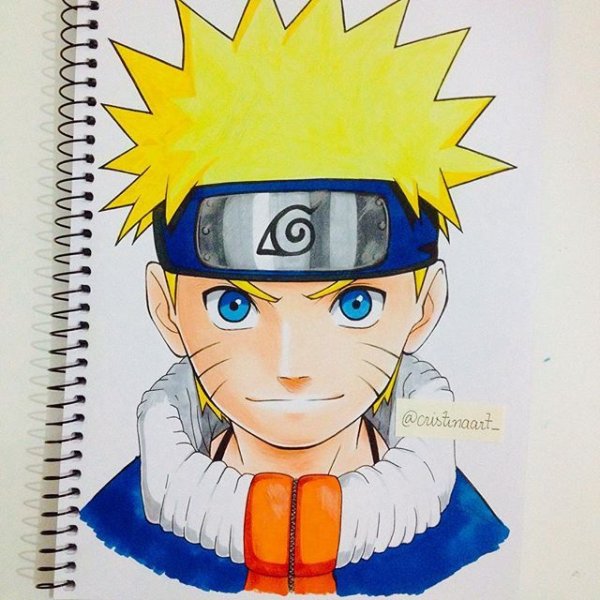 Наруто рисунки для срисовки цветные