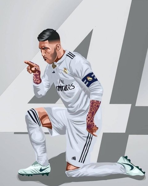 Раскраска футбол Реал Мадрид Бензема