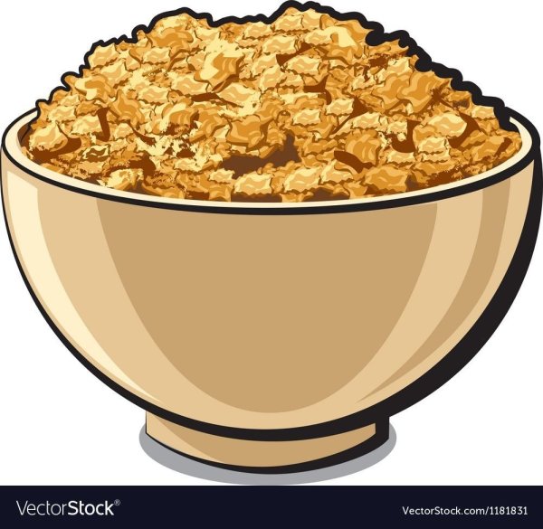 Тарелка с кашей вектор