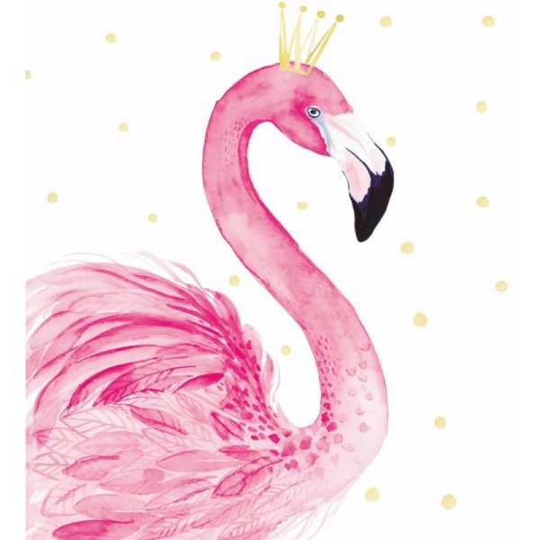 Фламинго с короной