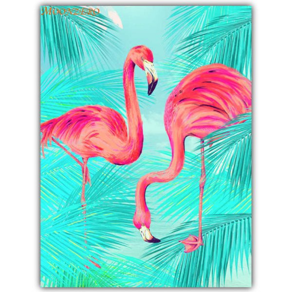 Фламинго фломастерами